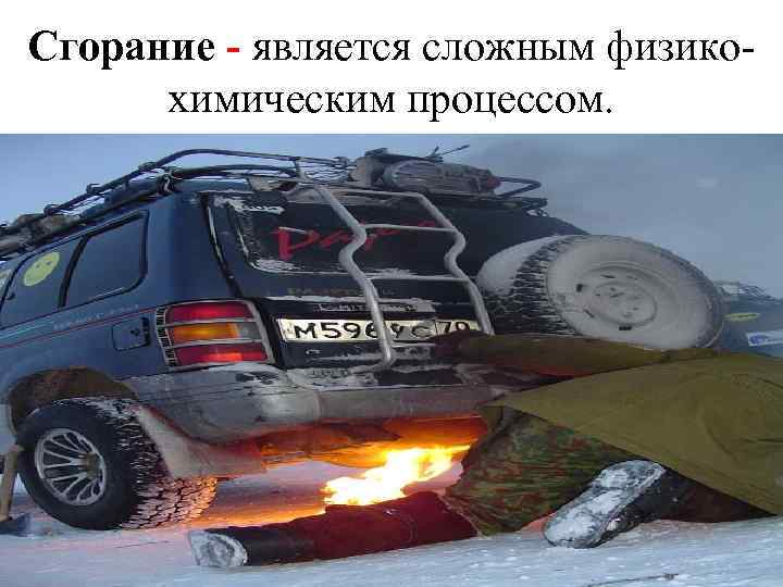 Сгорание - является сложным физикохимическим процессом. 
