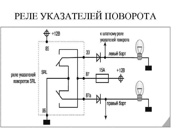 РЕЛЕ УКАЗАТЕЛЕЙ ПОВОРОТА 