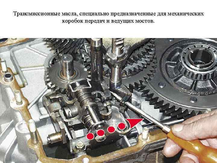 Трансмиссионные масла, специально предназначенные для механических коробок передач и ведущих мостов. 