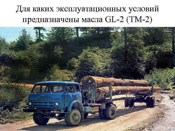Для каких эксплуатационных условий предназначены масла GL-2 (ТМ-2) 