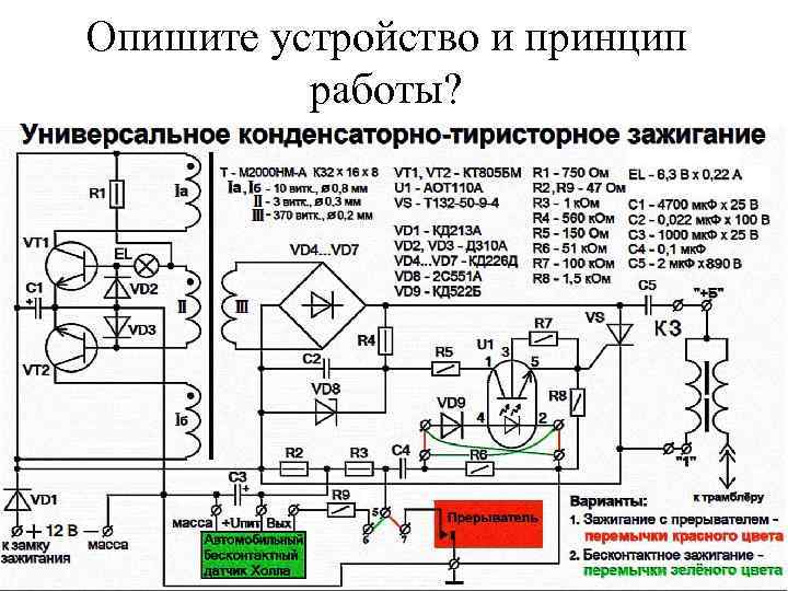 Опишите устройство и принцип работы? 