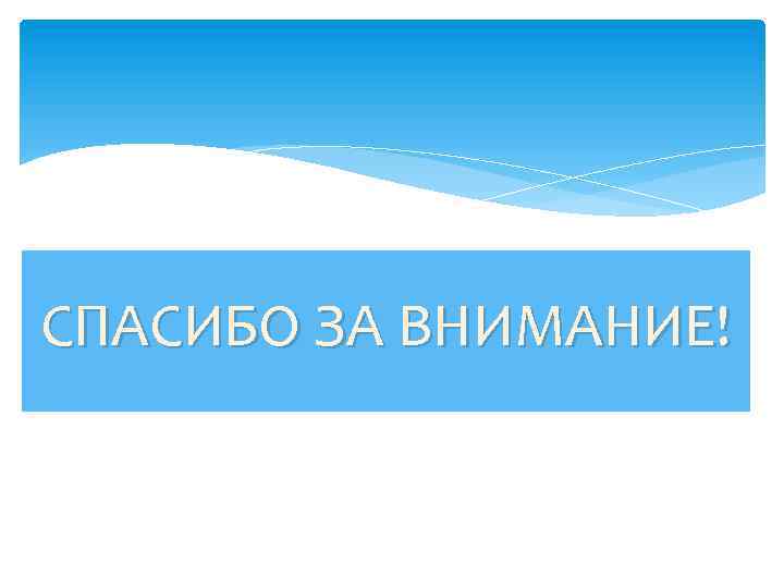СПАСИБО ЗА ВНИМАНИЕ! 