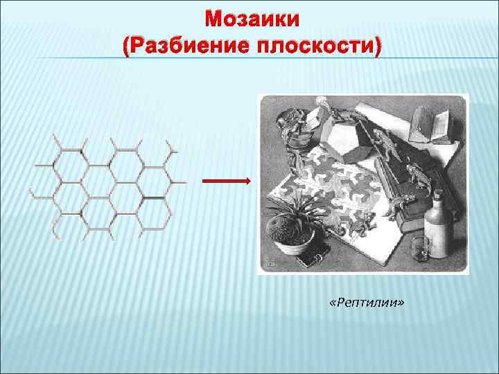 Мозаики (Разбиение плоскости) «Рептилии» 