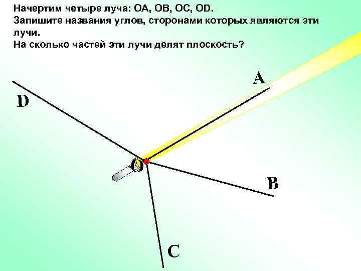 Что называется лучом рисунок