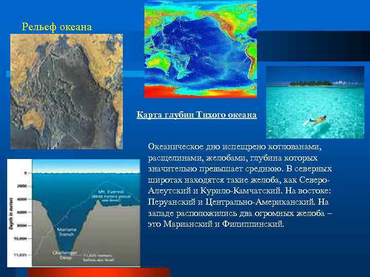 Максимальная глубина тихого океана