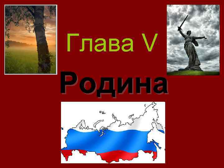 Глава V Родина 