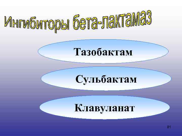 Тазобактам Сульбактам Клавуланат 81 