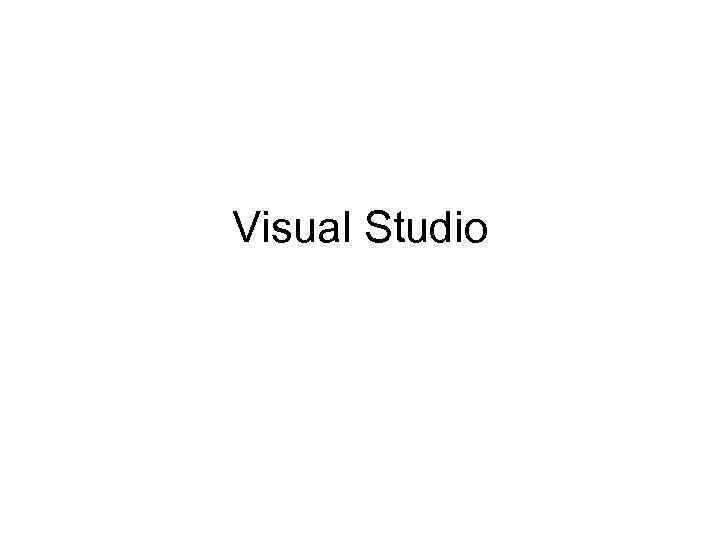 Visual Studio 