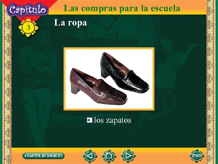 3 Las compras para la escuela La ropa los zapatos 