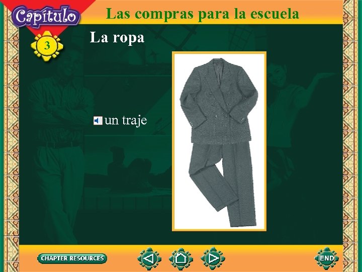 3 Las compras para la escuela La ropa un traje 