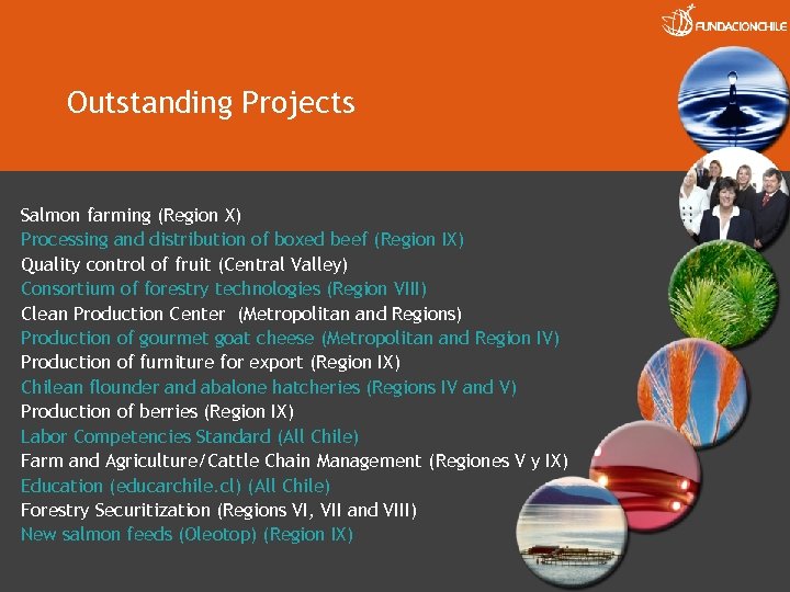 Outstanding Projects Salmon farming (Region X) Processing and distribution of boxed beef (Region IX)