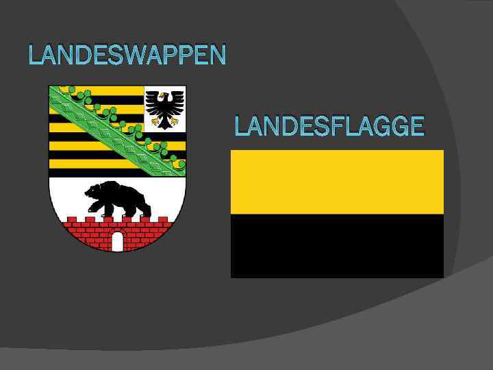 LANDESWAPPEN LANDESFLAGGE 
