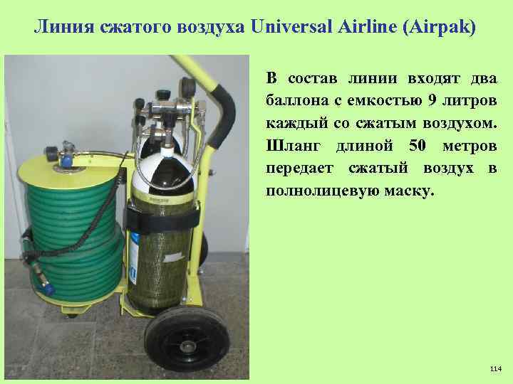 Линия сжатого воздуха Universal Airline (Airpak) В состав линии входят два баллона с емкостью