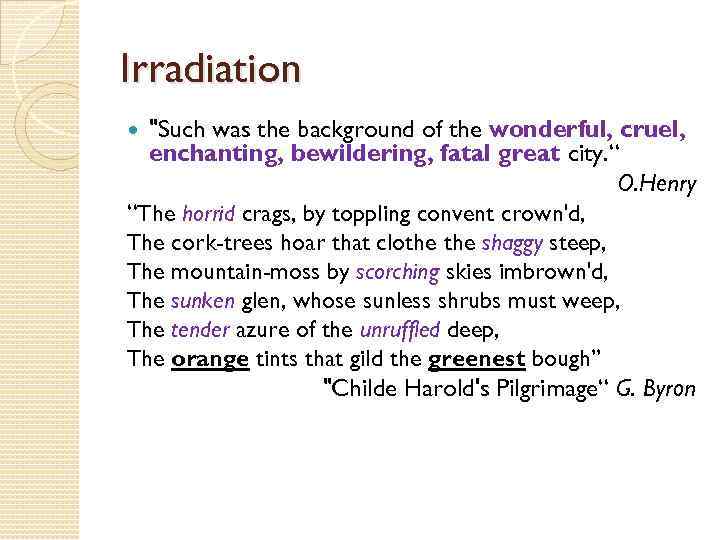 Irradiation 