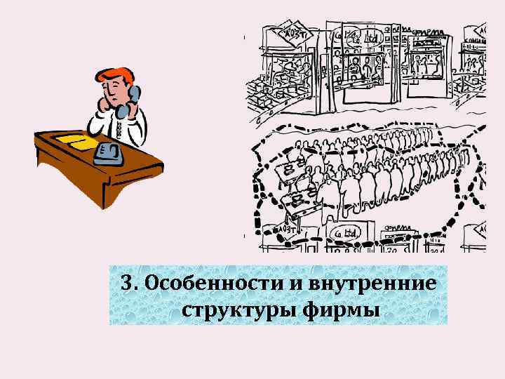 3. Особенности и внутренние структуры фирмы 