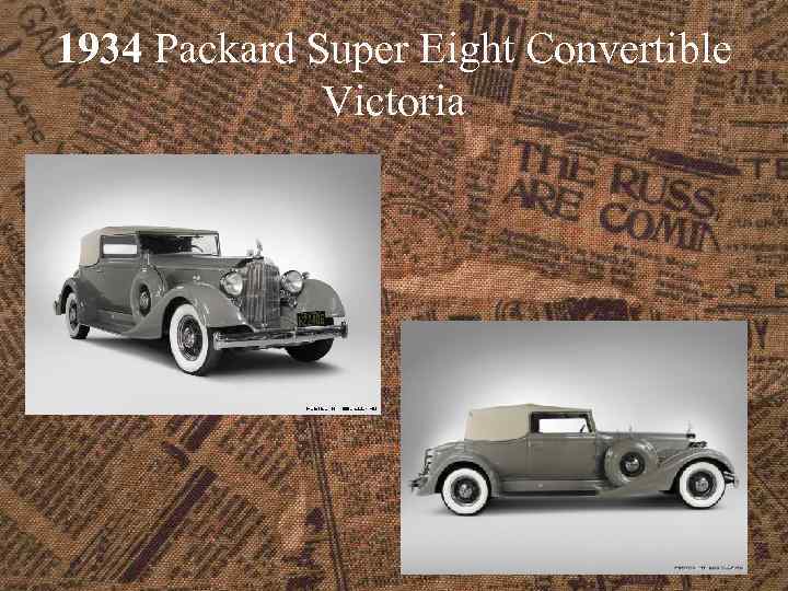 1934 Packard Super Eight Convertible Victoria 