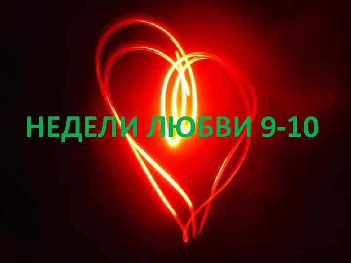 НЕДЕЛИ ЛЮБВИ 9 -10 
