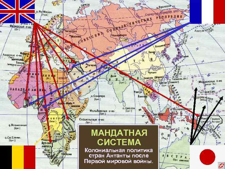 МАНДАТНАЯ СИСТЕМА Колониальная политика стран Антанты после Первой мировой войны. 