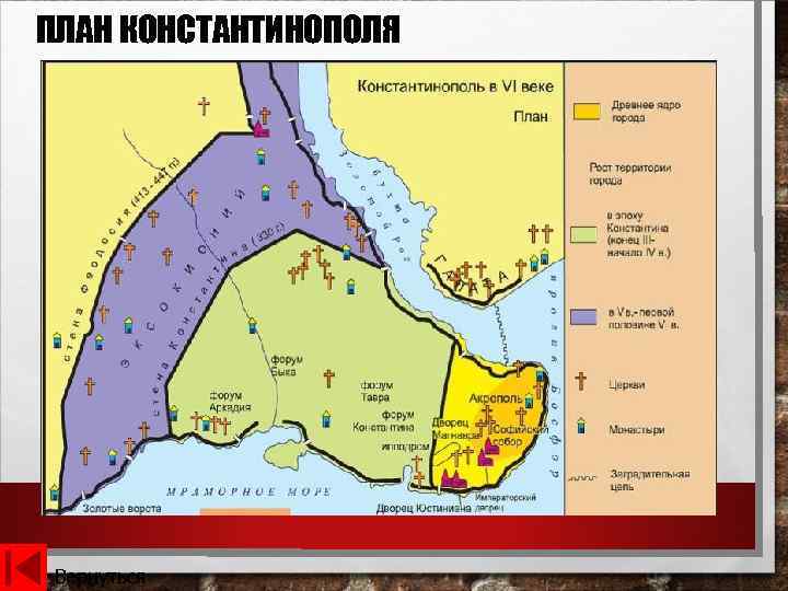 ПЛАН КОНСТАНТИНОПОЛЯ Вернуться 
