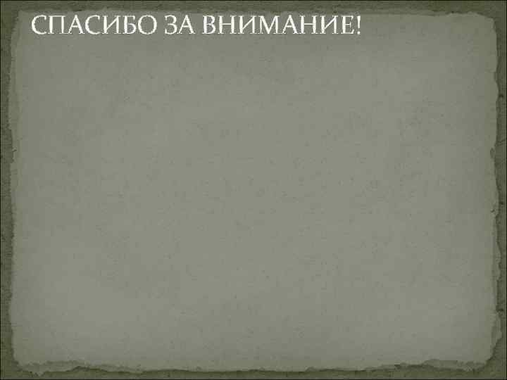 СПАСИБО ЗА ВНИМАНИЕ! 