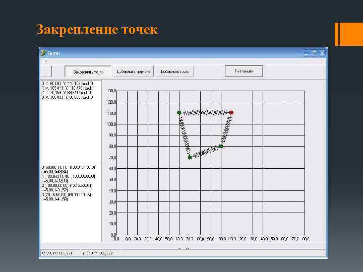 Закрепление точек 