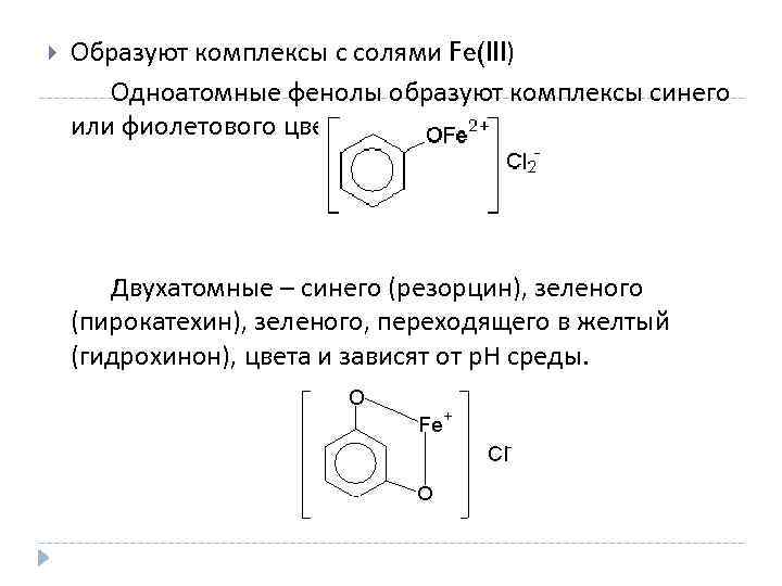 Взаимодействие фенола с этанолом