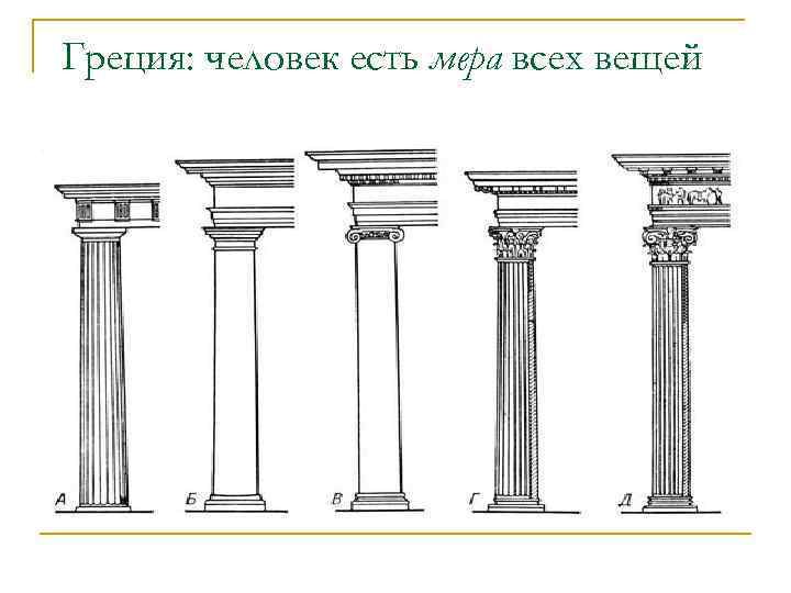 Греция: человек есть мера всех вещей 