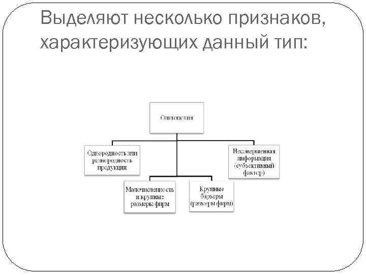 Выделяют несколько признаков, характеризующих данный тип: 