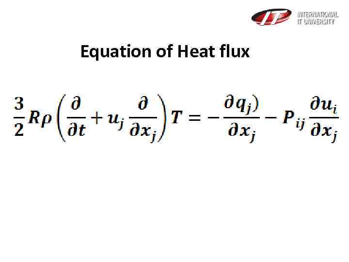  Equation of Heat flux 