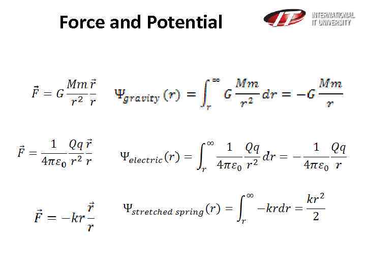 Force and Potential 