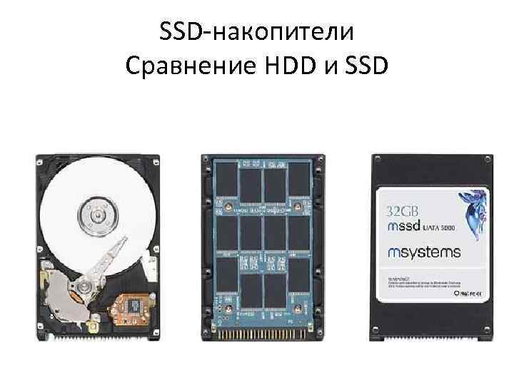 SSD-накопители Сравнение HDD и SSD 