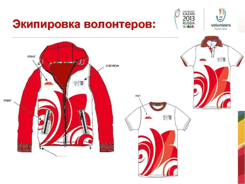 Экипировка волонтеров: 