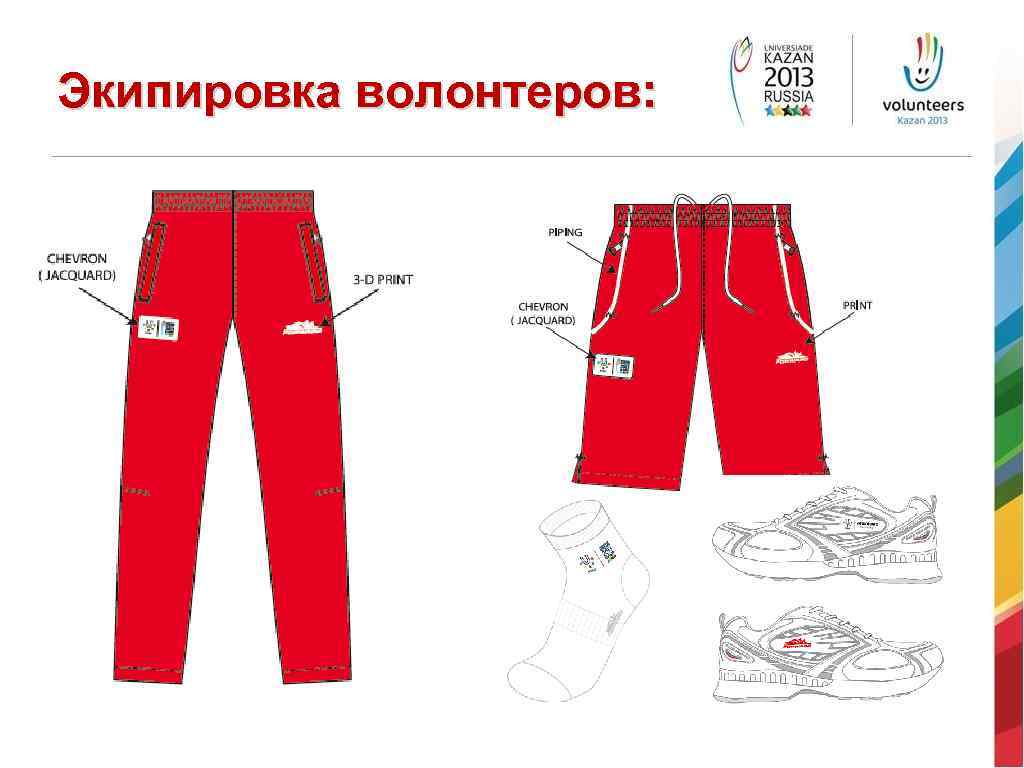 Экипировка волонтеров: 