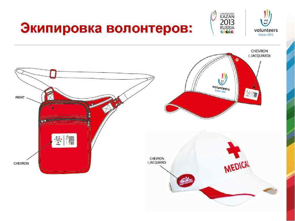 Экипировка волонтеров: 