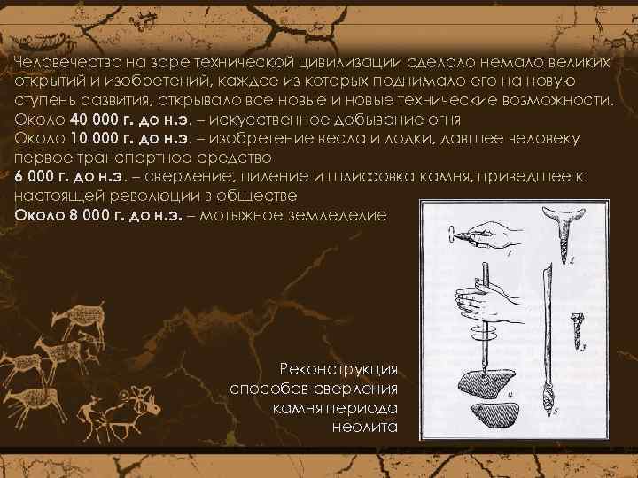 Человечество на заре технической цивилизации сделало немало великих открытий и изобретений, каждое из которых