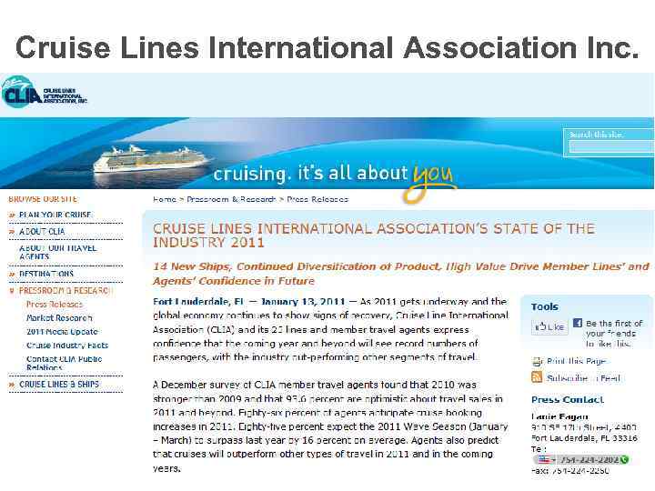 Cruise Lines International Association Inc. 
