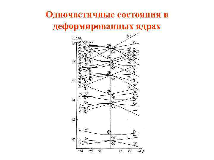 Одночастичные состояния в деформированных ядрах 