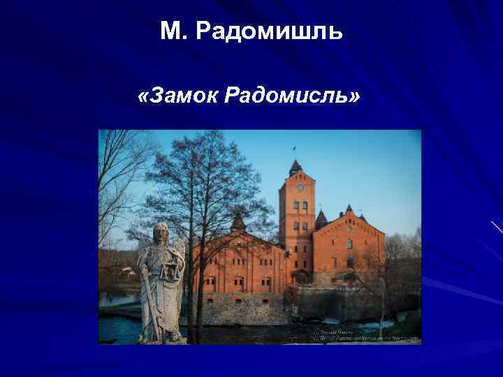 М. Радомишль «Замок Радомисль» 