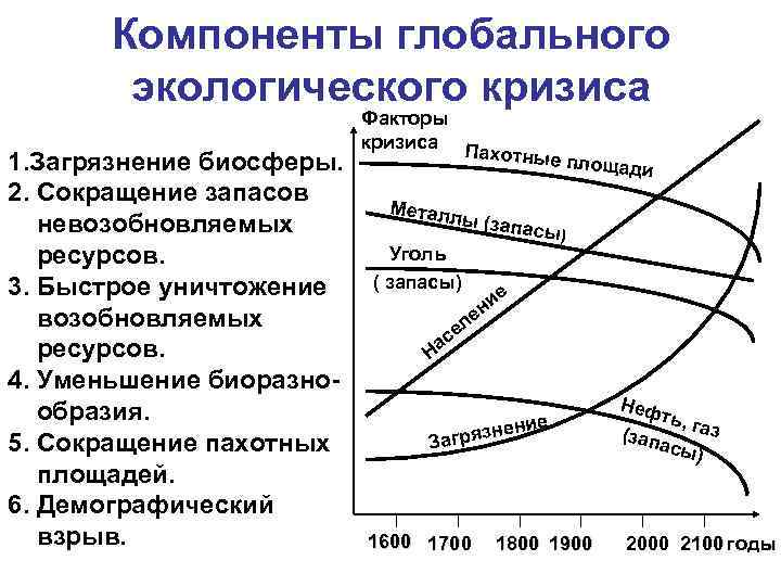 Основные компоненты окружающей среды