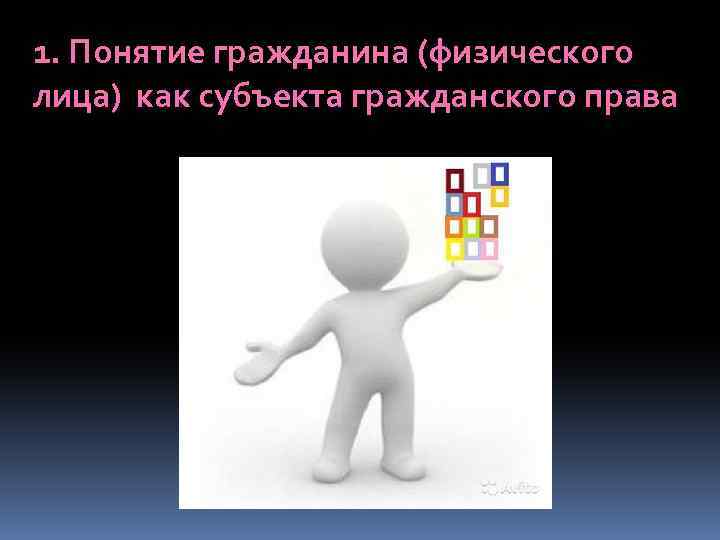 1. Понятие гражданина (физического лица) как субъекта гражданского права 