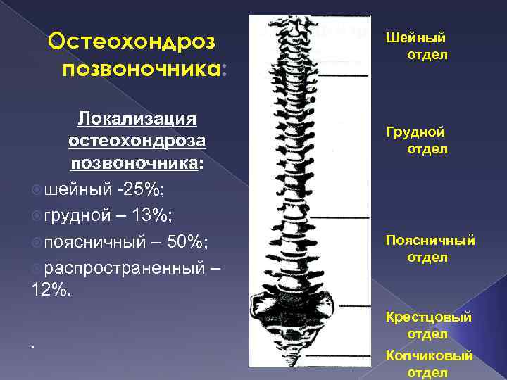 Остеохондроз пояснично крестцового отдела позвоночника