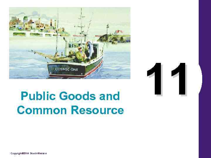 Public Goods and Common Resource Copyright© 2004 South-Western 11 