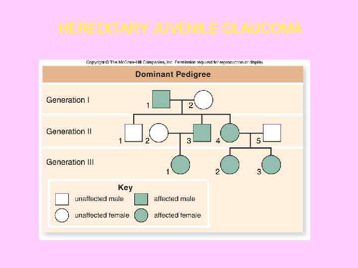 HEREDITARY JUVENILE GLAUCOMA 