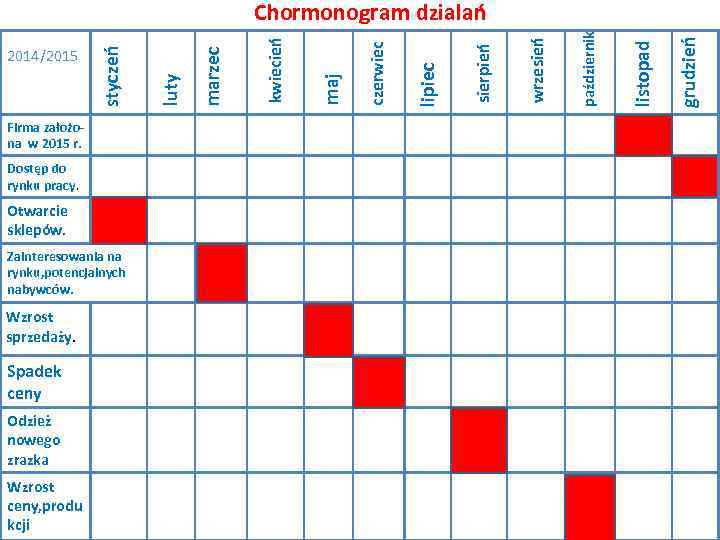 Firma założona w 2015 r. Dostęp do rynku pracy. Otwarcie sklepów. Zainteresowania na rynku,