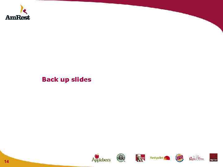 Back up slides 14 