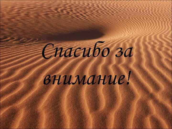 Спасибо за внимание! 