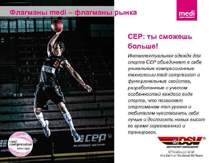 Флагманы medi – флагманы рынка CEP: ты сможешь больше! Интеллектуальная одежда для спорта CEP