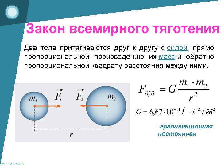 Притяжение определение