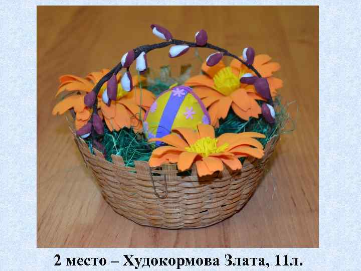 2 место – Худокормова Злата, 11 л. 