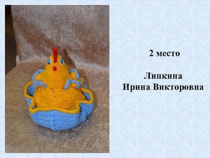 2 место Липкина Ирина Викторовна 